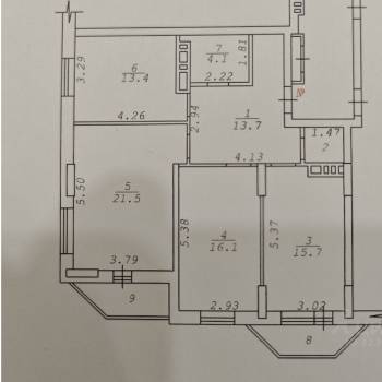 Продается 3-х комнатная квартира, 94,2 м²