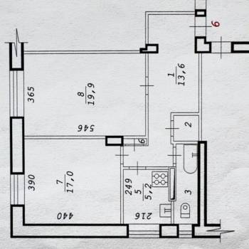 Продается 2-х комнатная квартира, 61,4 м²