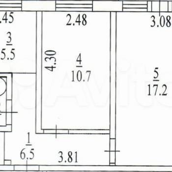 Продается 2-х комнатная квартира, 42,9 м²