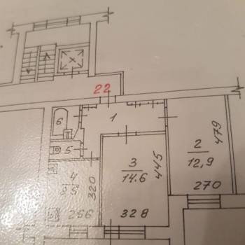 Продается 2-х комнатная квартира, 55,5 м²