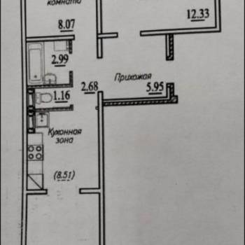 Продается 3-х комнатная квартира, 59 м²