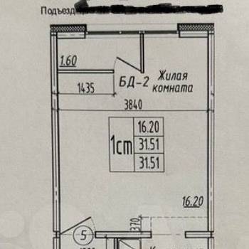 Продается 1-комнатная квартира, 32 м²