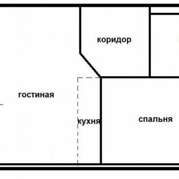 Сдается 2-х комнатная квартира, 46 м²