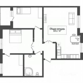 Продается Многокомнатная квартира, 101 м²