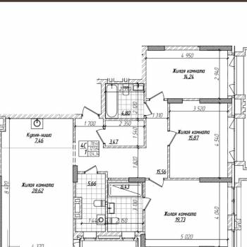 Продается Многокомнатная квартира, 122 м²