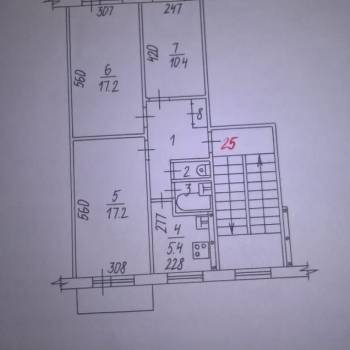Продается 3-х комнатная квартира, 64 м²