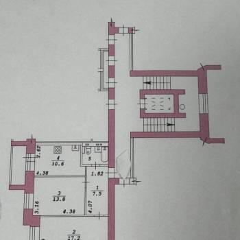 Продается 2-х комнатная квартира, 52,5 м²