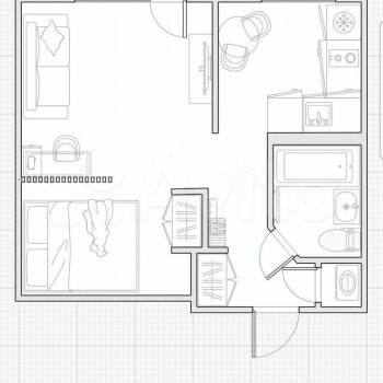 Сдается 1-комнатная квартира, 28,2 м²