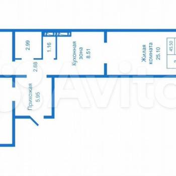 Сдается Многокомнатная квартира, 59 м²