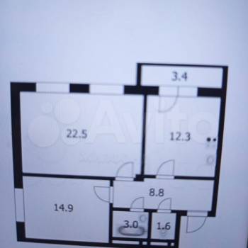 Сдается 2-х комнатная квартира, 63 м²