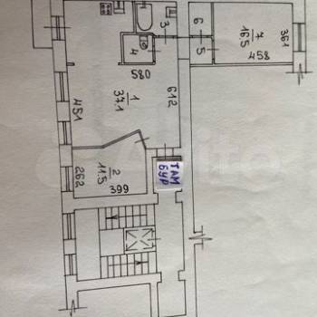 Продается 3-х комнатная квартира, 76,9 м²