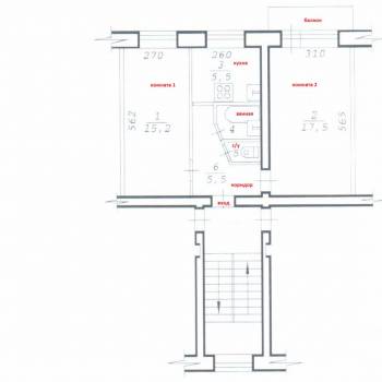 Продается 2-х комнатная квартира, 46,8 м²
