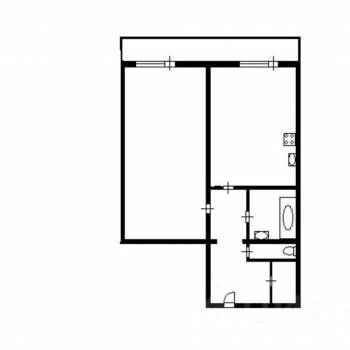 Продается 1-комнатная квартира, 42 м²