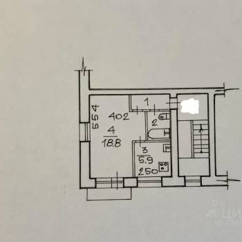 Продается 1-комнатная квартира, 31 м²