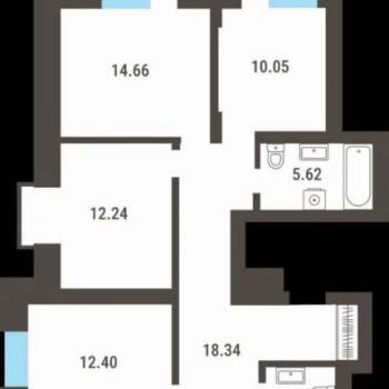 Продается Многокомнатная квартира, 101 м²