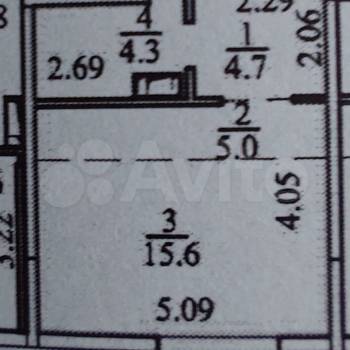 Продается 1-комнатная квартира, 29,6 м²