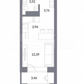 Сдается 1-комнатная квартира, 25 м²