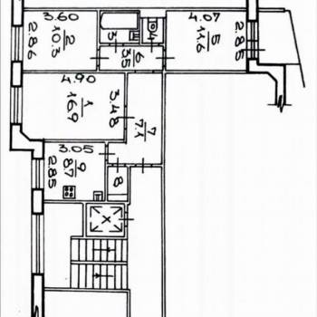 Сдается Многокомнатная квартира, 64 м²