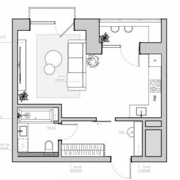 Продается 1-комнатная квартира, 37 м²