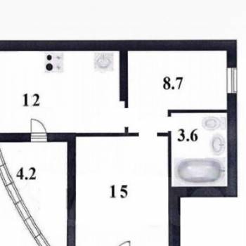 Продается 1-комнатная квартира, 37,6 м²