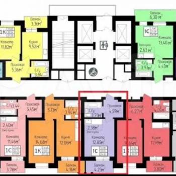 Продается 1-комнатная квартира, 25 м²