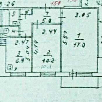 Продается 2-х комнатная квартира, 42,8 м²