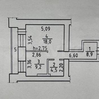 Сдается 1-комнатная квартира, 40,6 м²