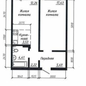 Сдается 1-комнатная квартира, 45,5 м²
