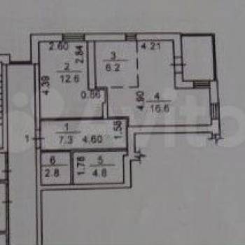 Продается 2-х комнатная квартира, 50,3 м²