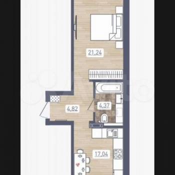 Сдается 1-комнатная квартира, 47,5 м²