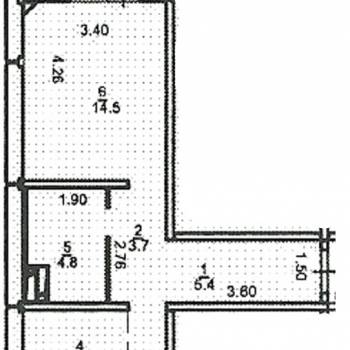 Сдается 2-х комнатная квартира, 50 м²