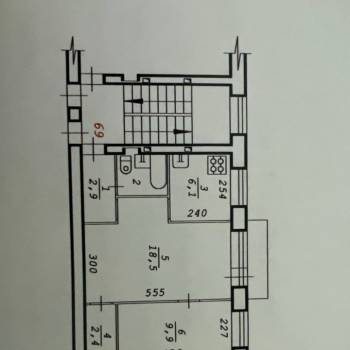 Продается 2-х комнатная квартира, 42,7 м²