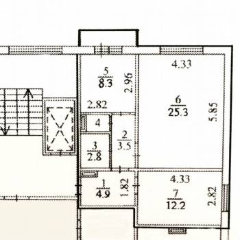 Продается 2-х комнатная квартира, 58,1 м²