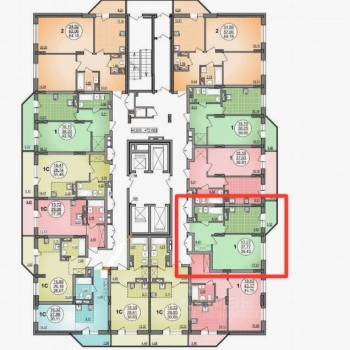 Продается 1-комнатная квартира, 39,4 м²