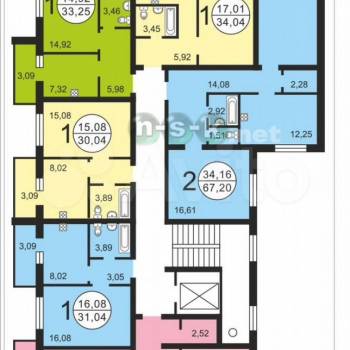 Продается 1-комнатная квартира, 42 м²
