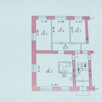 Продается Многокомнатная квартира, 74,6 м²