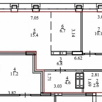 Продается 3-х комнатная квартира, 66,3 м²