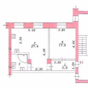 Продается 2-х комнатная квартира, 57,6 м²