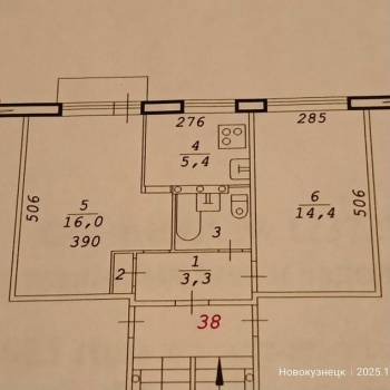 Сдается 2-х комнатная квартира, 43 м²