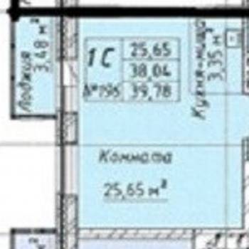 Продается 1-комнатная квартира, 40 м²