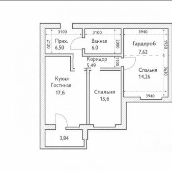 Продается 3-х комнатная квартира, 71 м²