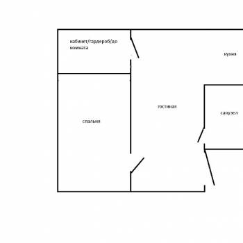 Сдается 2-х комнатная квартира, 42 м²