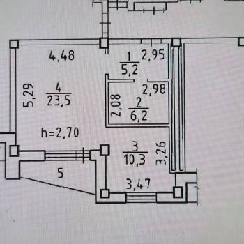 Сдается 1-комнатная квартира, 45,2 м²