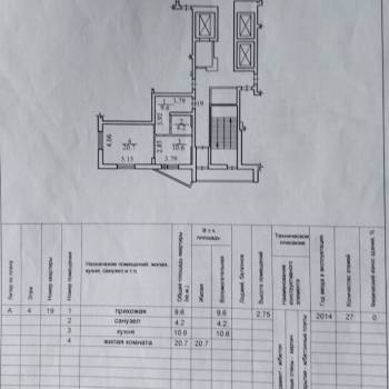 Продается 1-комнатная квартира, 45,1 м²