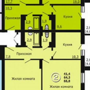 Продается 2-х комнатная квартира, 75 м²