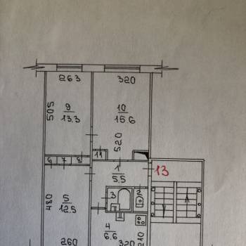 Продается 3-х комнатная квартира, 59 м²