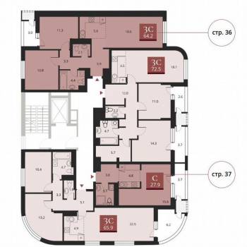 Продается 3-х комнатная квартира, 66 м²