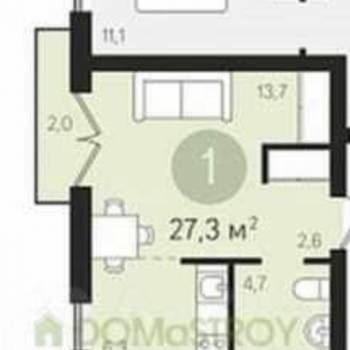 Сдается 1-комнатная квартира, 27 м²
