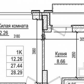 Сдается 1-комнатная квартира, 28 м²
