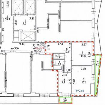 Продается 2-х комнатная квартира, 58,5 м²